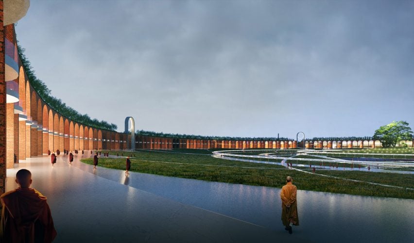 Предлагаемый сад для ступы Рамаграма от Stefano Boeri Architetti.