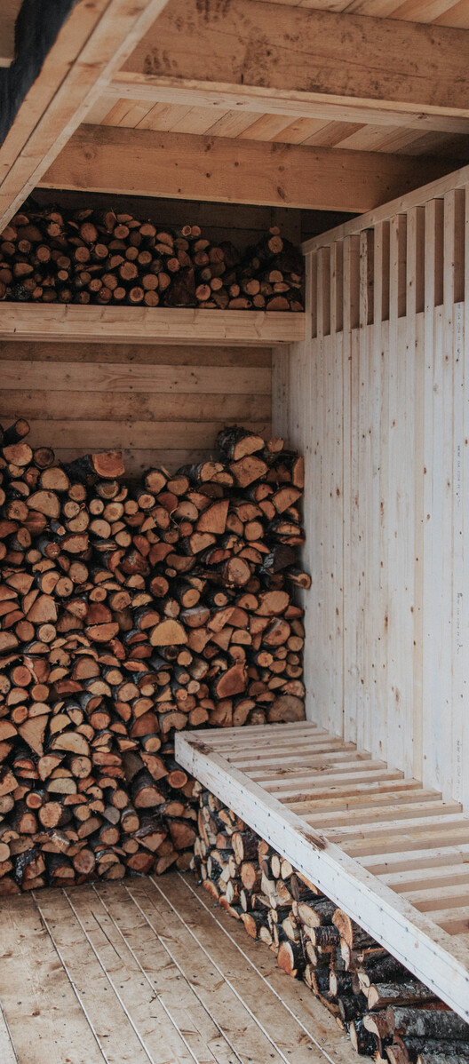 Sauna Svartisen / Fuse Arkitekter - NTNU - Фотография интерьера, балка