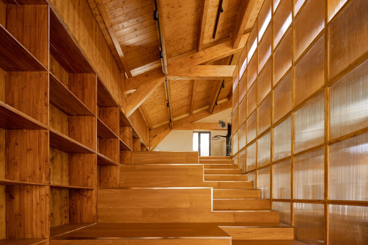 Станция Суйчжоу Баймэй / UP Architecture — Фотография интерьера, лестница, окна, балка