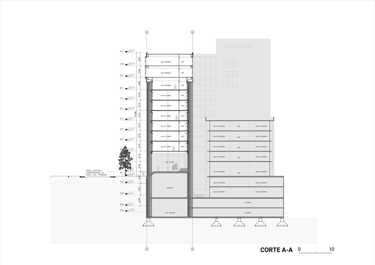 Главный корпус кампуса UADE / Oficina Urbana |  Конверти + де Марко |  Архитектос — Изображение 22 из 27