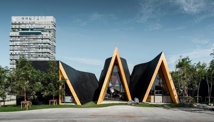 Задний фасад кафе Harudot от IDIN Architects