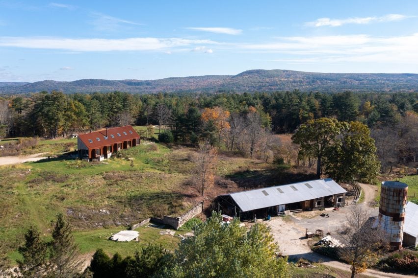 Фермерский дом Berkshires, Массачусетс, от Kinneymorrow