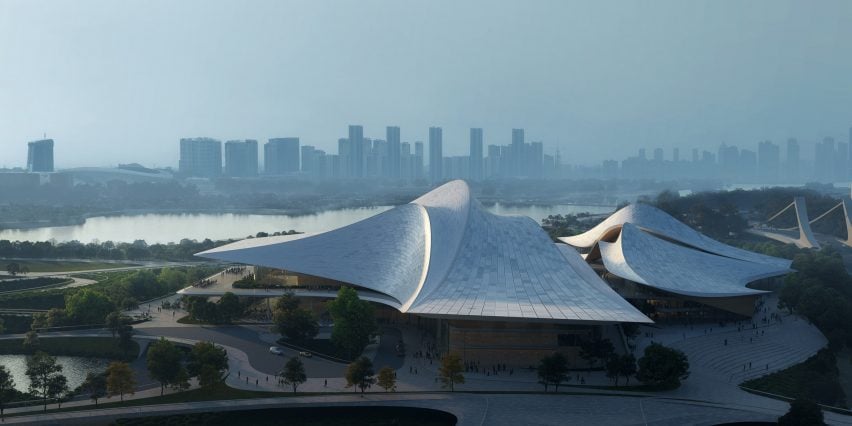 Вид на культурный центр от Zaha Hadid Architects