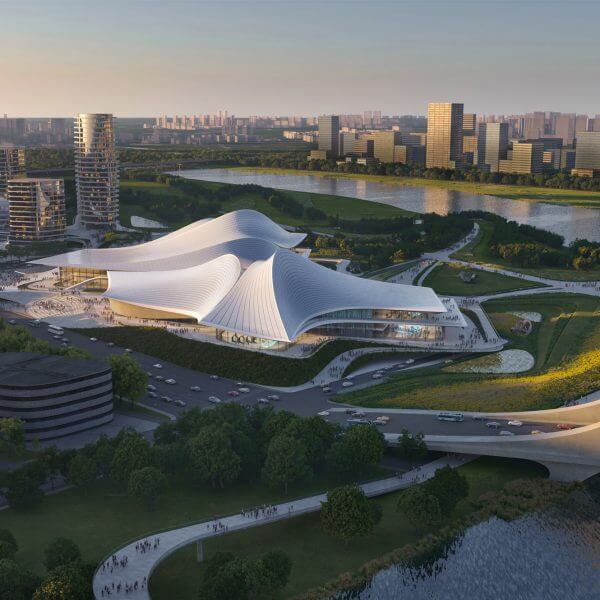 Zaha Hadid Architects открывает масштабный культурный центр в Китае
