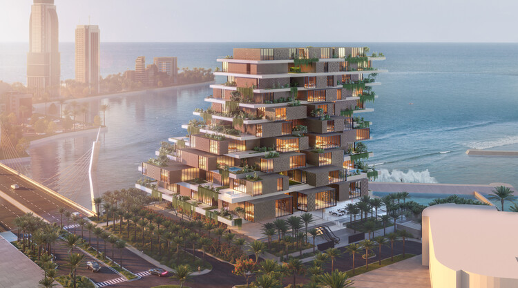 Архитекторы Anastasia Elrouss Architects представляют 3 новых прибрежных жилых проекта на острове Риф, Бахрейн — изображение 2 из 27