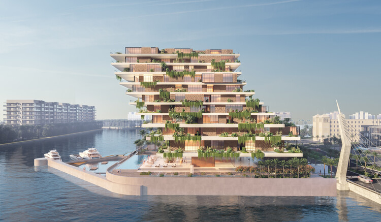 Архитекторы Anastasia Elrouss Architects представляют 3 новых прибрежных жилых проекта на острове Риф, Бахрейн — изображение 6 из 27