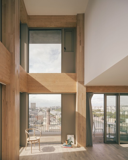 Wood Up Tower / LAN Architecture — Фотография интерьера, Дерево