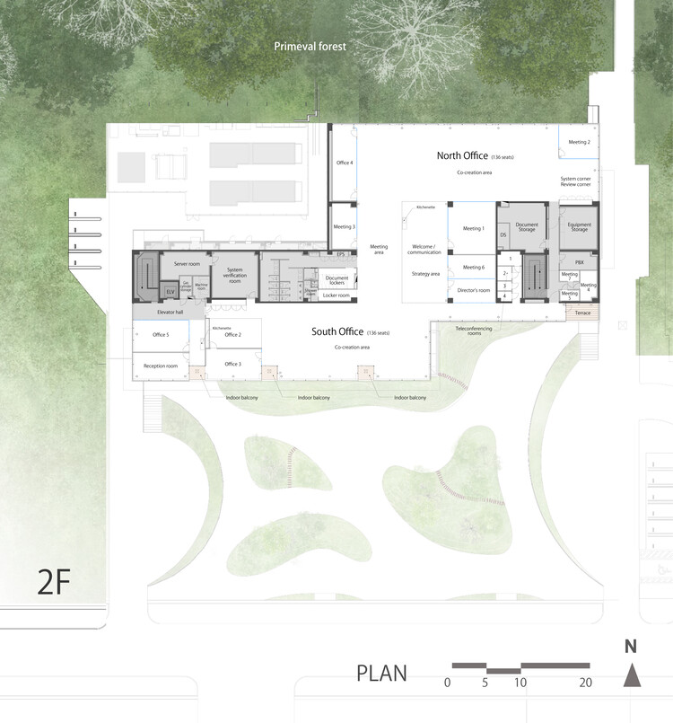 Кафетерий и офис промышленного парка Эйсай Кавасима / TAISEI DESIGN Planners Architects & Engineers — Изображение 26 из 28