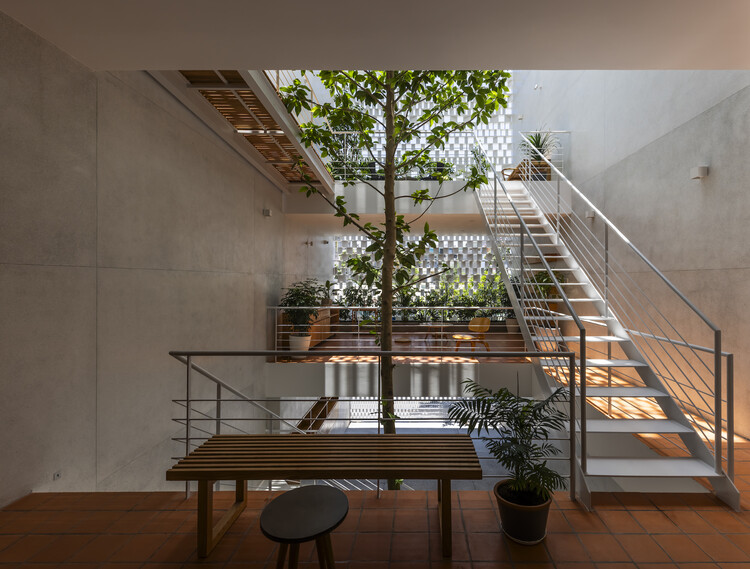 Дом Вунгтау / Sanuki Daisuke Architects - Фотография интерьера, Дерево, Лестница, Перила
