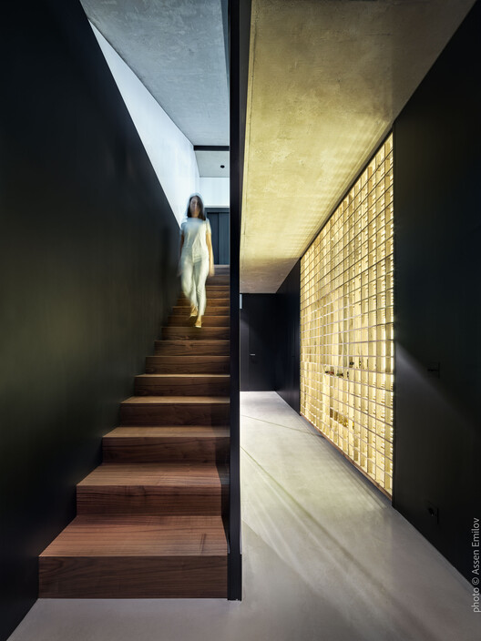 House of the Rising Meadow / I/O Architects - Фотография интерьера, лестница, дерево, освещение
