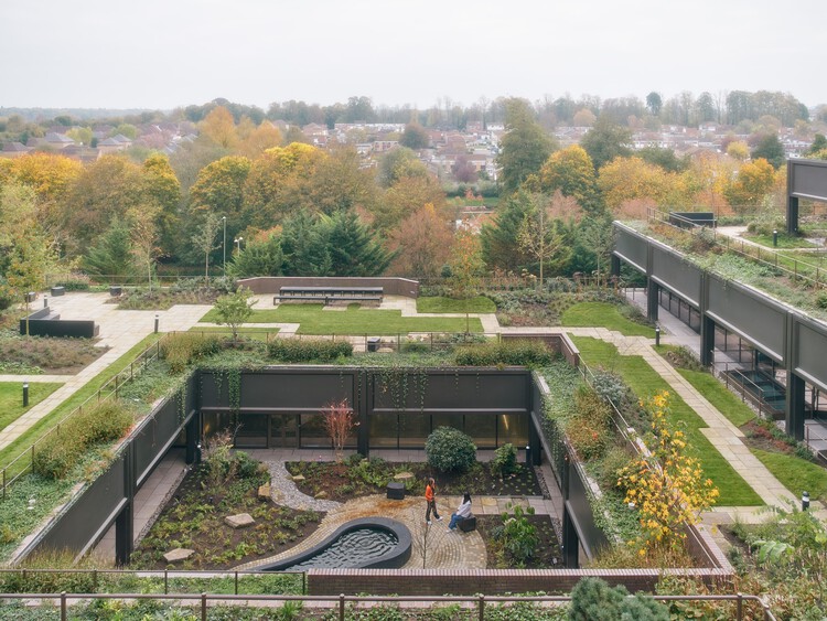 Офисы и реставрация садов Plant Basingstoke / Studio Knight Stokoe + Twelve Architects + Grant Associates + Feilden Clegg Bradley Studio — изображение 7 из 45