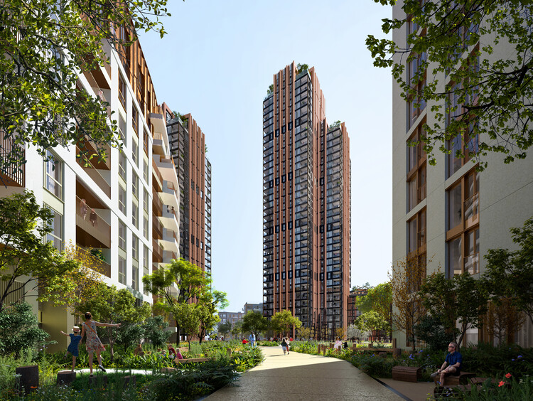 Компания Foster + Partners представляет две новые жилые башни в генеральном плане лондонского парка Кингс-Роуд — изображение 7 из 8