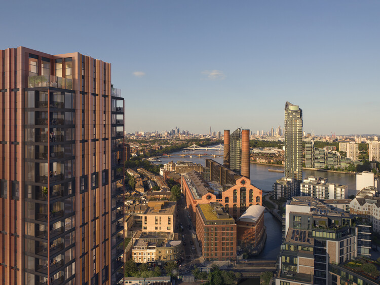 Компания Foster + Partners представляет две новые жилые башни в генеральном плане лондонского парка Кингс-Роуд — изображение 2 из 8
