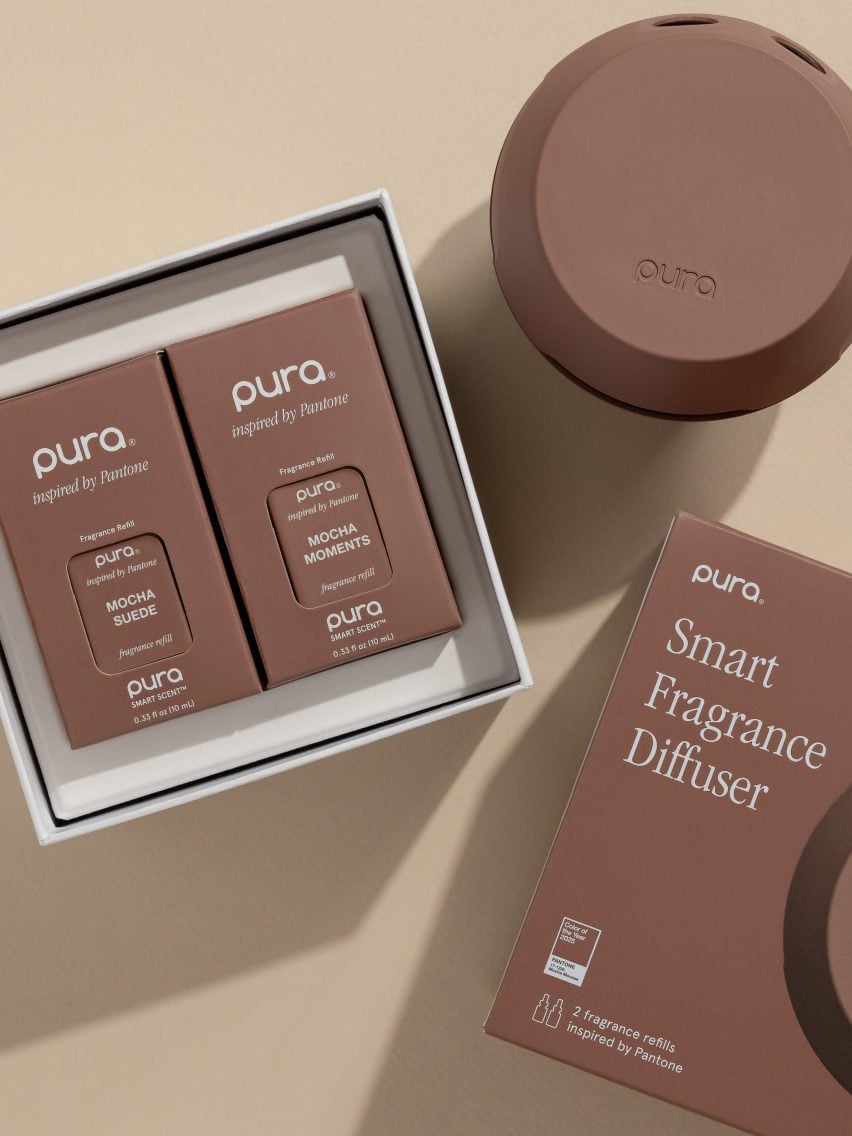 Pura X Pantone Mocha Mousse Atress and Diffuser Collection