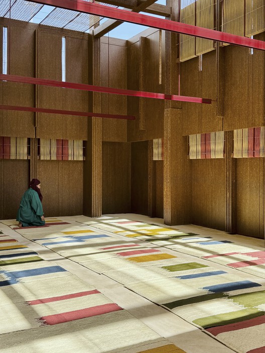 На ткацкой павильоне, Almusalla / East Architecture Studio - Interior Photography, Wood