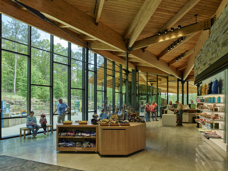 Pinnacle Mountain State Park Visitor Center / Polk Stanley Wilcox Architects - фотография интерьера