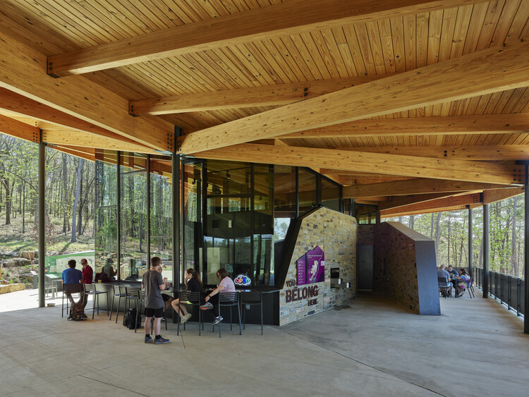 Pinnacle Mountain State Park Visitor Center / Polk Stanley Wilcox Architects - интерьерная фотография, дерево