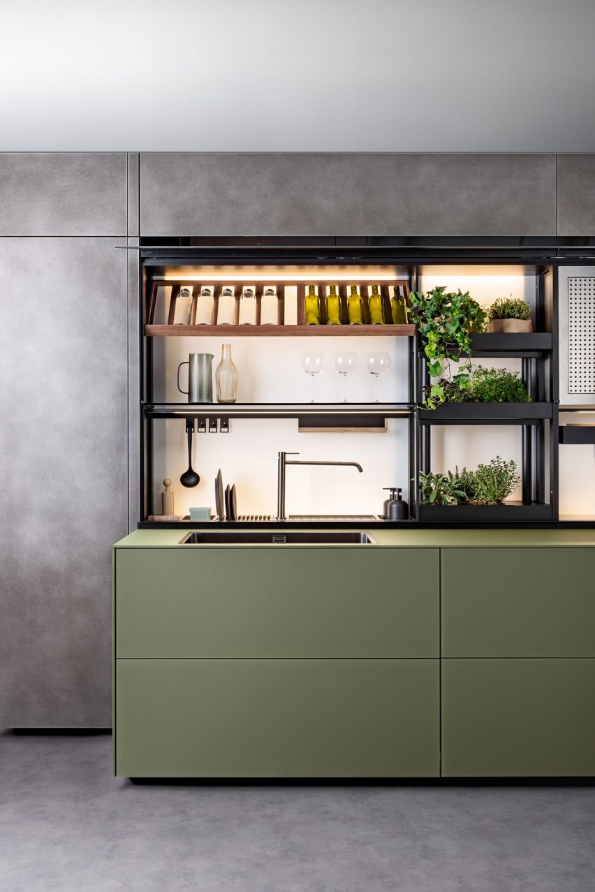Новые панели для хранения Logica от Габриэле Чентаццо для Valcucine