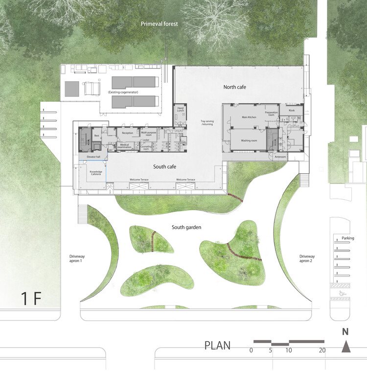 Кафетерий и офис промышленного парка Эйсай Кавасима / TAISEI DESIGN Planners Architects & Engineers — Изображение 25 из 28