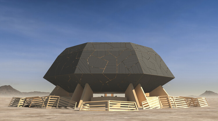 Мигель Арраис раскрывает Храм Глубины для Burning Man 2025 в Неваде, США — Изображение 1 из 5