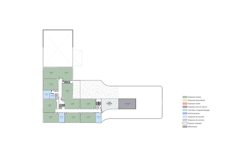 Школа Луи-Сен-Сен-Лавр / СТГМ Архитекторы + Ateliers Architecture-изображение 24 из 25