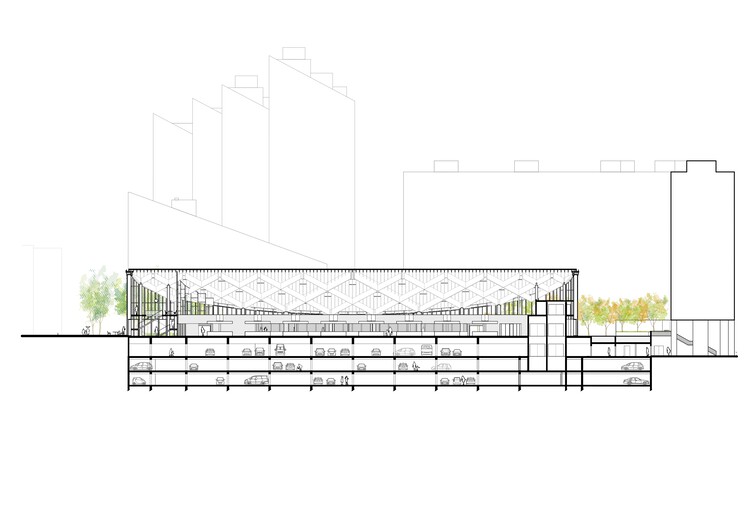 Шаррас Центр рыночный зал общественной парковки и Esplanade / Croixmariebourdon Architectes Associés - Image 22 из 23