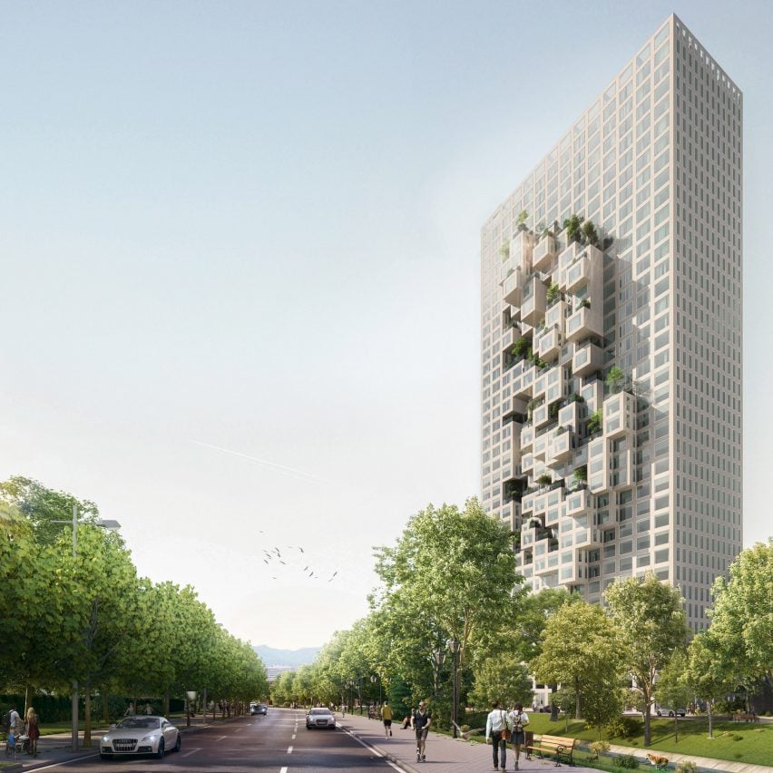 Центр города Один небоскреб, разработанный MVRDV