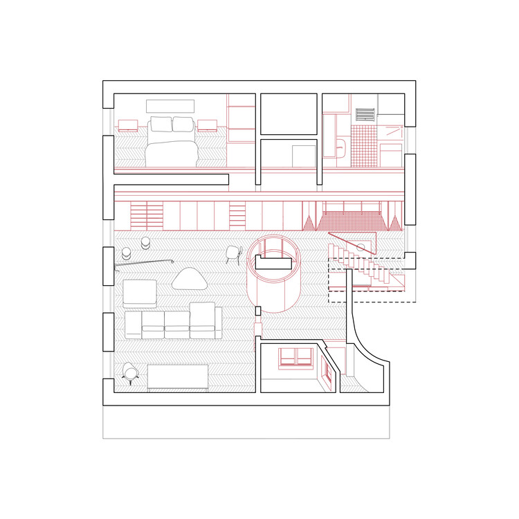 Квартира Moscou / Minuit Architectes - изображение 22 из 23