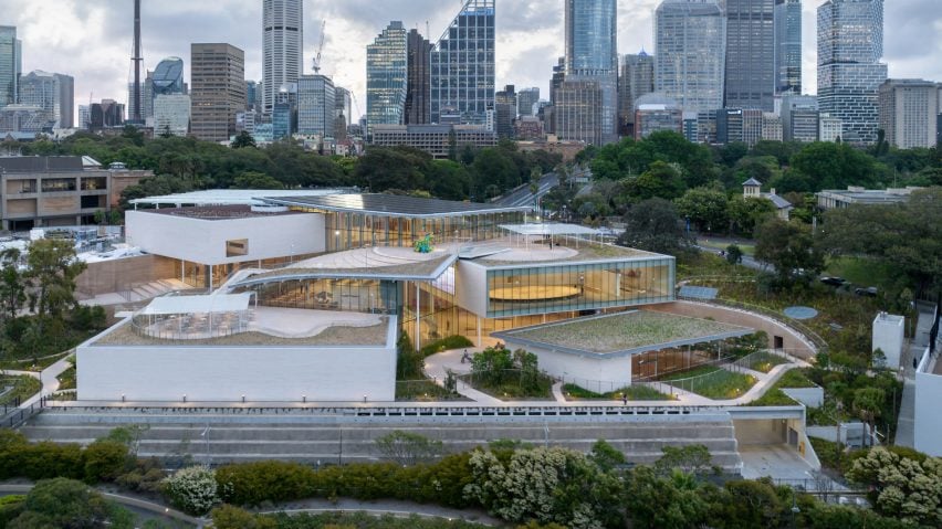 Воздушный вид на Sydney Modern от Sanaa