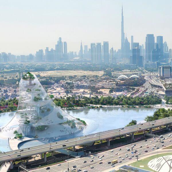 Diller Scofidio + Renfro Designs "Oasis in the Sky" для Dubai Wellness Resort