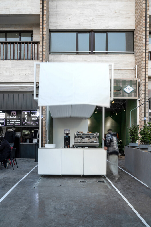Ходячие навес (3ra Café Bistro) / Paad Architects - Интерьерная фотография, кухня