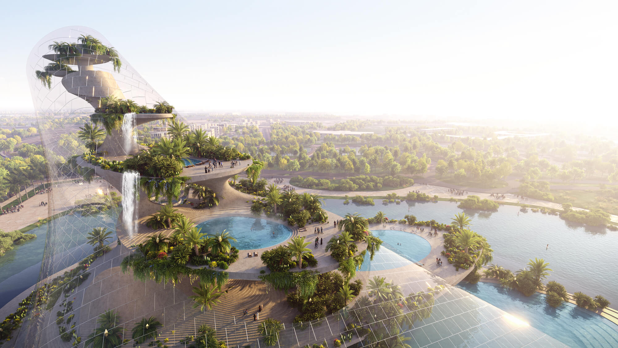 Diller Scofidio + Renfro выводит 100-метровую оздоровительную башню в Дубае, ОАЭ, ОАЭ
