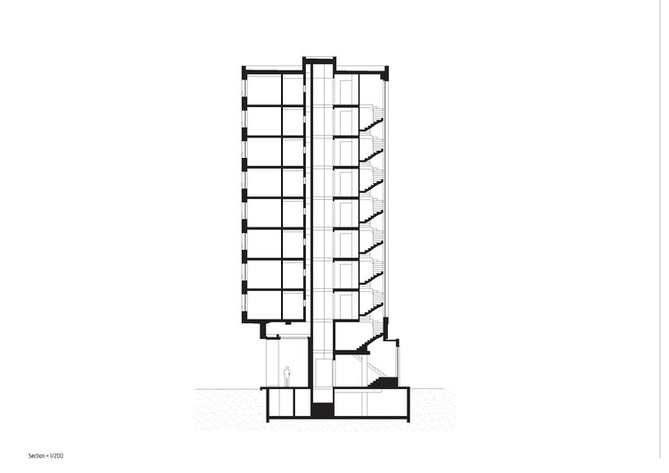 Langblokken Social Housing / A2D Architects + Architecturenburau Vanhecke & Suls - изображение 23 из 23