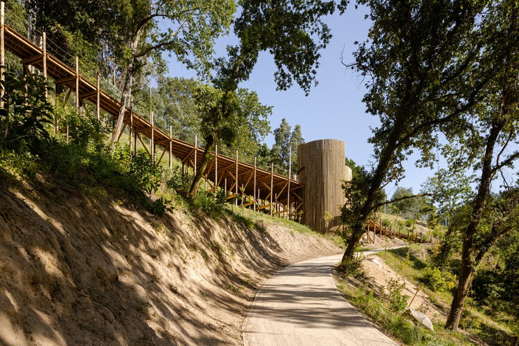 Parque Botânico E Fluvial Do Rio Paiva - Cinfães / Paradoxo arquitectura - Внешняя фотография, дерево, поручница
