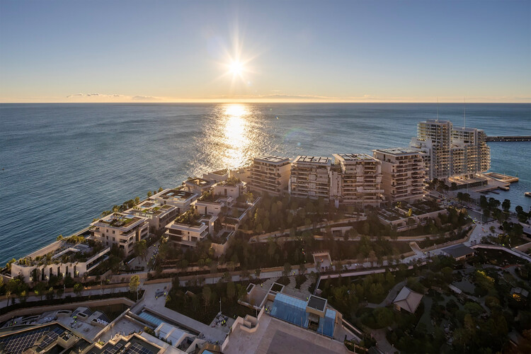 Mareterra Monaco Complex / Valode & Pistre - Экстерьерная фотография, побережье, вид с аэрофотоснимком, городской пейзаж