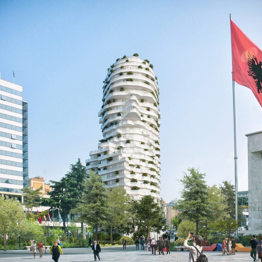 Фас-фасад здания Скандербег от MVRDV