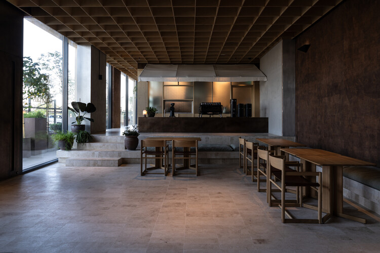 Ethr Clubhaus Cafe Bakery / Shell+Core - Интерьерная фотография, столовая, дерево, стул