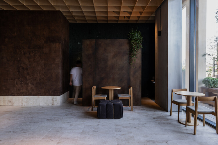 Ethr Clubhaus Cafe Bakery / Shell+Core - Интерьерная фотография, дерево, стул