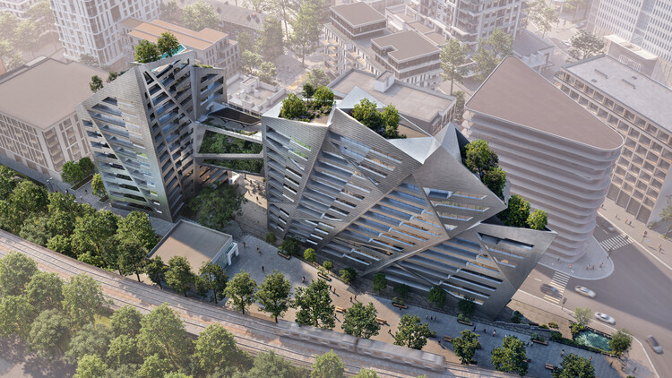 Студия Libeskind выигрывает конкуренцию за преобразование станции Issy-Le-Moulineaux в Париже с смешанным зданием-изображение 4 из 4