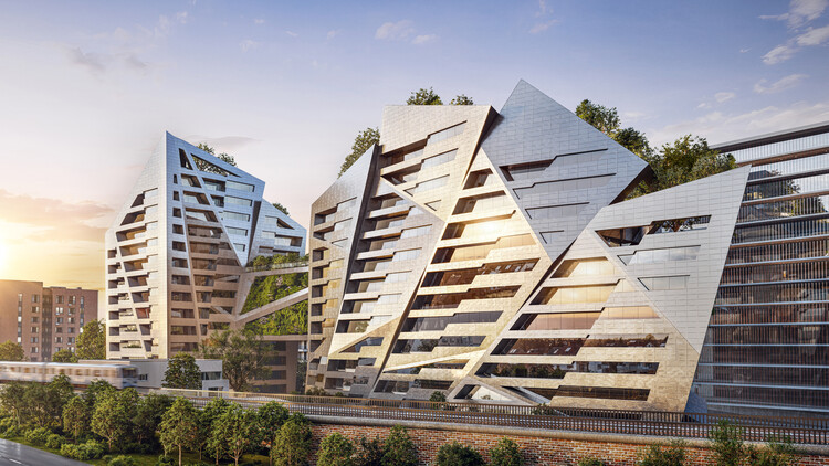 Студия Libeskind выигрывает конкуренцию за преобразование станции Issy-Le-Moulineaux в Париже с смешанным зданием-изображение 3 из 4