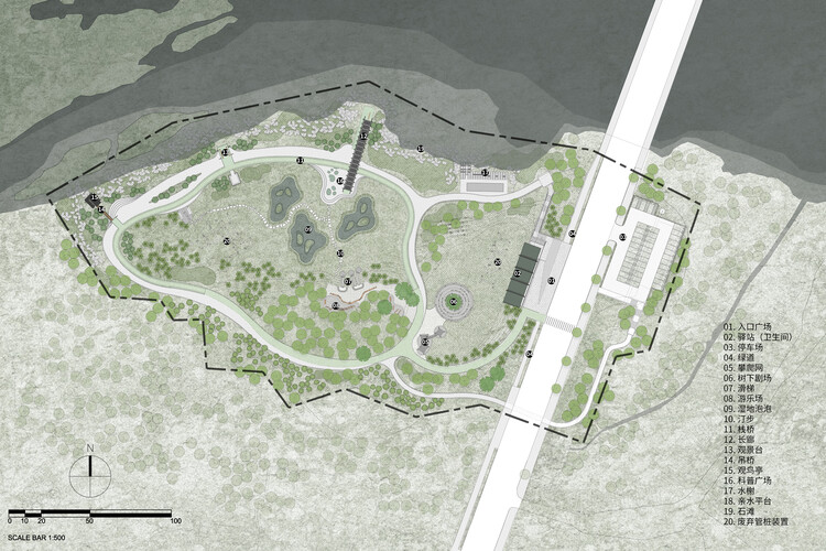 Guitou Town Parkland Park / yxdesigners - изображение 26 из 37