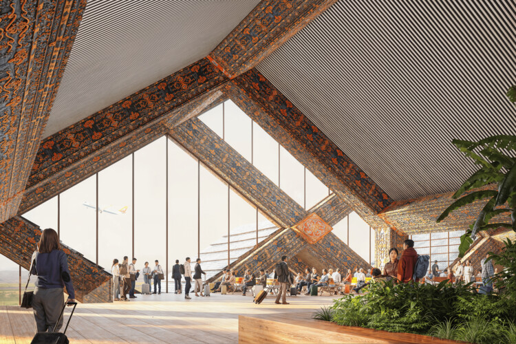 Big Unveils Design для международного аэропорта Gelephu's Gelephu, который будет продемонстрирован в Venice Biennale 2025 - изображение 6 из 9
