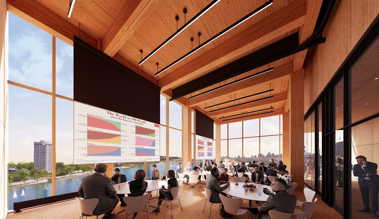 Diller Scofidio + Renfro Unveils Mass Timber Tower для школы Парди в Бостонском университете в США - изображение 6 из 13