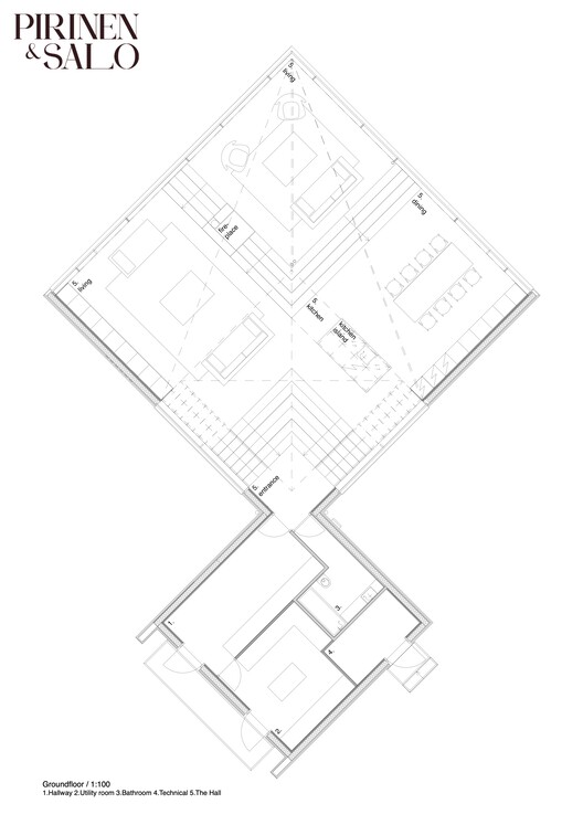 Cliffhanger Riverside Villa / Pirinen Salo Oy - изображение 32 из 34