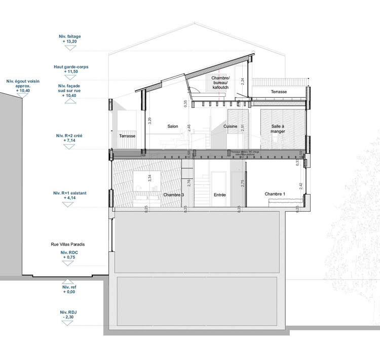 VPA Таунхаус Реабилитация и возвышение / Tout Va Bien Architecture - изображение 21 из 22