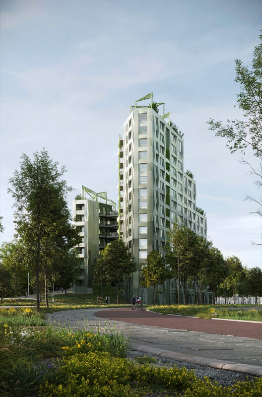Kop Dakpark: проект INBO и H3O Architects, который переопределяет социальное жилье в Роттердаме - изображение 4 из 18