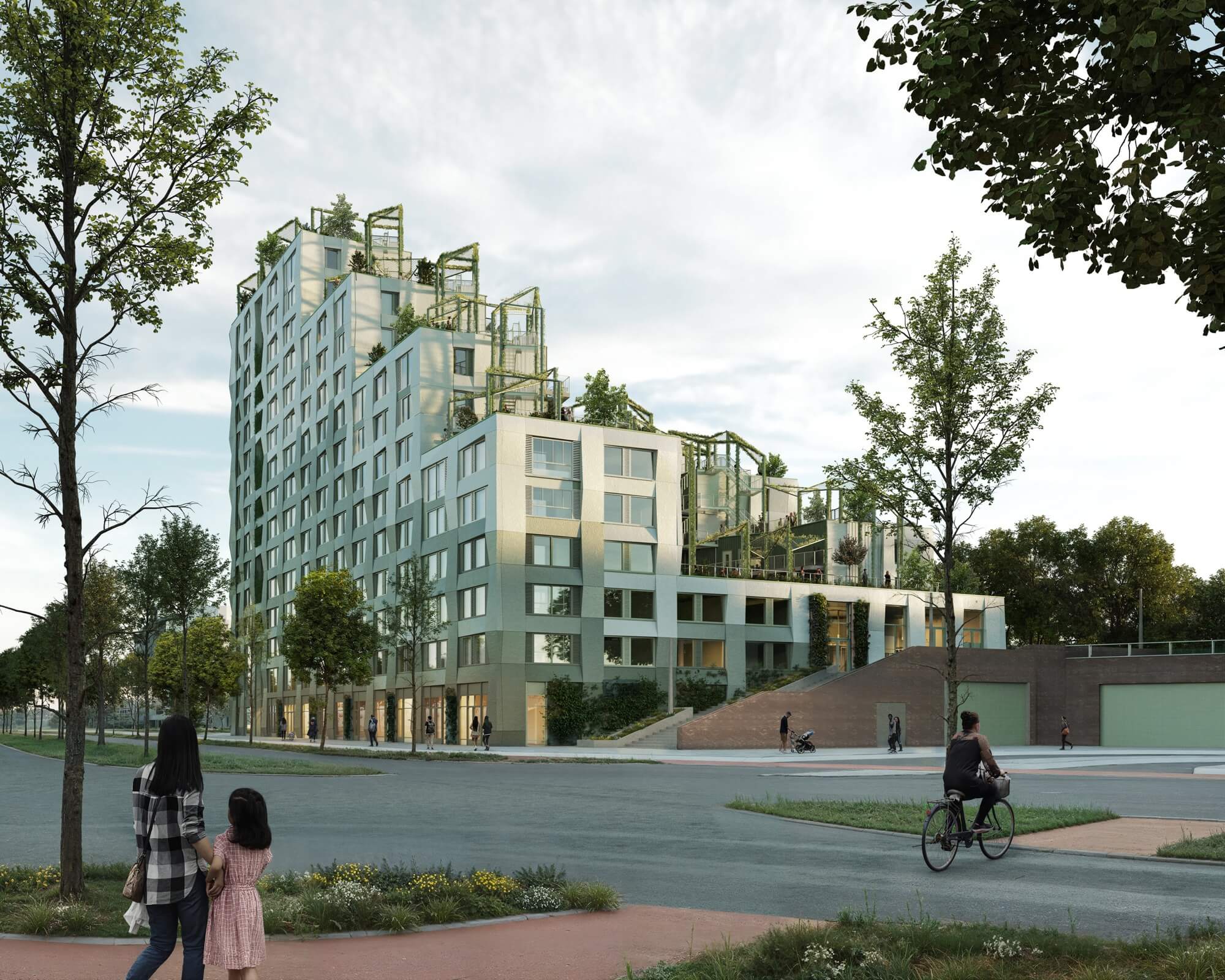 Kop Dakpark: Проект INBO и H3O Architects, который переопределяет социальное жилье в Роттердаме
