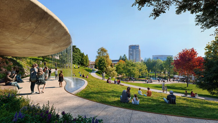 Foster + Partners раскрывает генеральный план и торговый центр для зоны Дворца культуры в Румынии - изображение 10 из 10