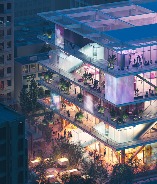 MVRDV «Market Cube» переосмысливает городской рынок как гибкий вертикальный центр в Zhubei, Тайвань - изображение 3 из 6