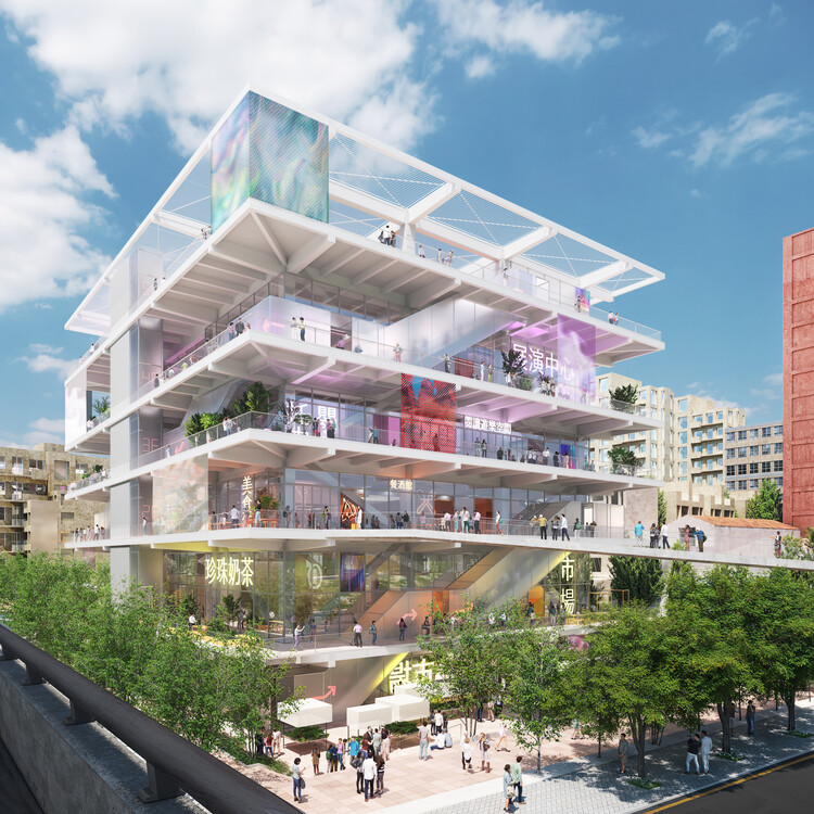 MVRDV «Market Cube» переосмысливает городской рынок как гибкий вертикальный центр в Zhubei, Тайвань - изображение 4 из 6